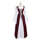 Halloween Costume Amazon Explosions European And American Square Collar Bundle Waist Medieval Renaissance Retro Dress