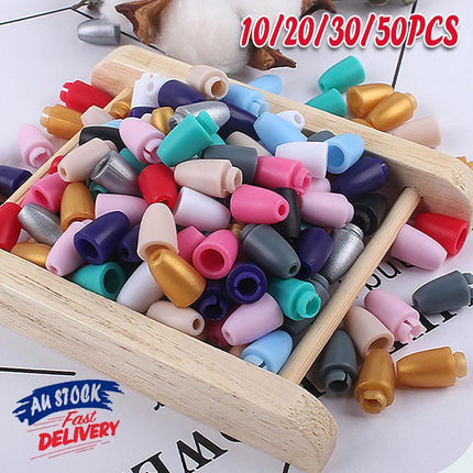 10-50X Colourful Breakaway Plastic Clasps Silicone Bead Necklace Lanyard Safety Pop - Aimall
