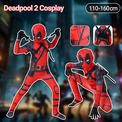 Anime Movie Same Cosplay Halloween Children's Adult Leotard Headwear Deadpool