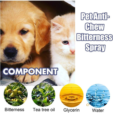 Pet Anti Chew Spray Dogs Stop Biting Furniture Sofa Legs Protection Bitter Spray