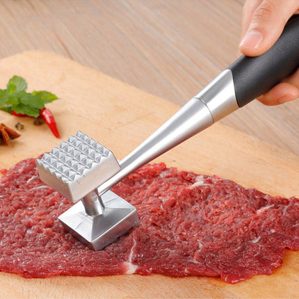 Stainless Steel Meat Tenderizer Hammer Kitchen Tool for Cooking and BBQ Use