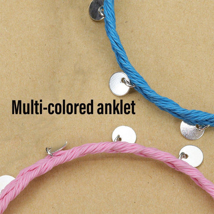 Boho Chic Woven Bracelet Anklet Adjustable Three Piece Beach Ornament