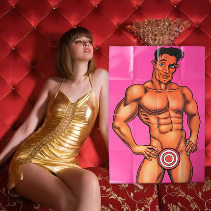 Pin Stick The Junk On The Hunk Adult Game Hens Night Party Dick Willy Bacheloret - Aimall