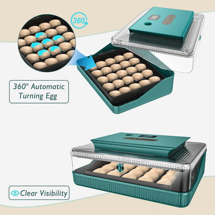Fully Automatic Egg Incubator New 25 Capacity LED Display for Hen Duck Quail