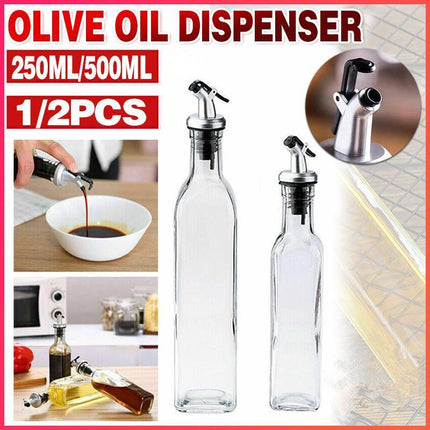 250/500ml Olive Oil Vinegar Pourer Dispenser Glass Bottle Kitchen Tools Cooking - Aimall