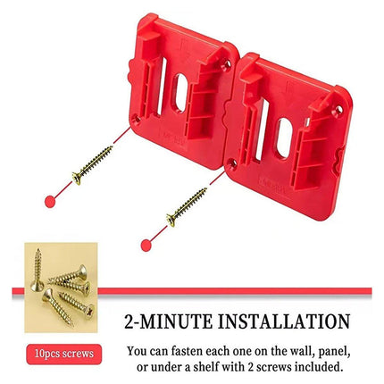 For Milwaukee M18 18V Battery Dock Holder Base Compatible with 48-11-1815 Tools