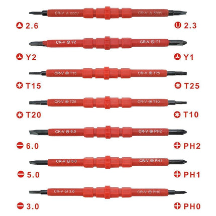 7Pcs Insulated Screwdriver Set Electrical Maintenance Kit Professional Tools