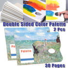 2PCS Double Sided Disposable Paper Palette Tear Wash Free for Acrylic Oil Paint