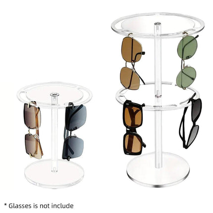 360 Degree Rotating Eyeglasses Display Stand Desktop Holder Organizer Glasses Storage