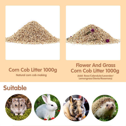 Plants Corncob Bedding Nest Pad for Hamster Rabbit Hedgehog Small Pet Supplies - Aimall