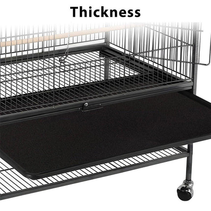 30pcs Disposable Birdcage Liner Pads Pet Cage Liner Bedding for Birds and Parrot
