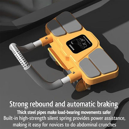 Four Wheel Abdominal Roller Automatic Rebound Ab Machine Home Fitness Equipment