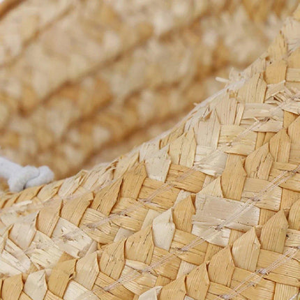 Pet Straw Hat Bamboo Dragonfly Cat And Dog Headwear Puppy Sun Hat Decoration