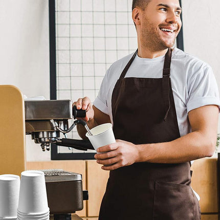 Disposable Coffee Cups Takeaway Paper Single Wall Take Away Bulk 8oz - Aimall