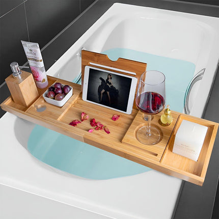 Eco-Friendly Bamboo Bathtub Rack for Enhanced Bath Experience