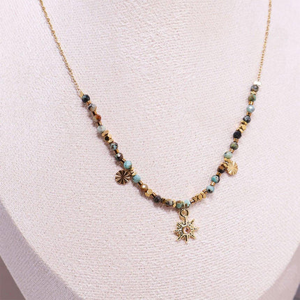 High-End Sun Necklace Light Luxury Fashion Style Distinctive Collar Chain