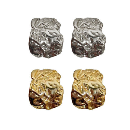 Girl Stud Earrings Korean Style Earrings Metal Ear Studs Women C Shape Earrings - Aimall