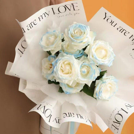 100pcs Simple Wrapping Paper Flower Package Floral Bouquet Paper for Florists
