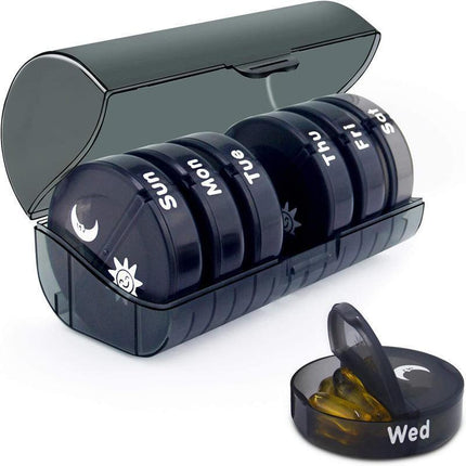 7 Day Weekly Case Dispenser Medicine Tablet Organizer Storage Container Pill Box - Aimall