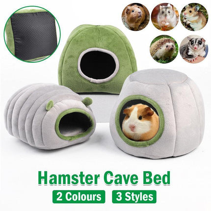 Soft Small Animal Guinea Pig Cozy Warm Pet Tent Hamster House Hideout Cave Bed - Aimall