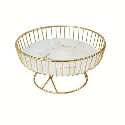 Elegant Ceramic Fruit Plate Dessert Tray Living Room Tea Sum Snack Display Rack