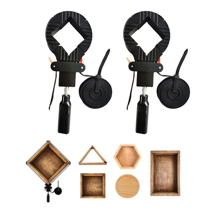 2x Corner Clamp Strap Band Clamps Quick Release Vice Woodworking Picture Frame
