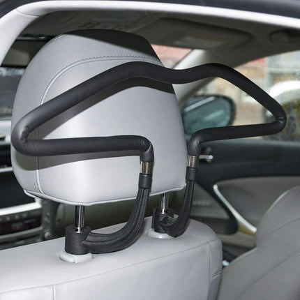 Car Seat Back Hanger Multifunctional Clothes Storage Rack PU Leather Suit Holder