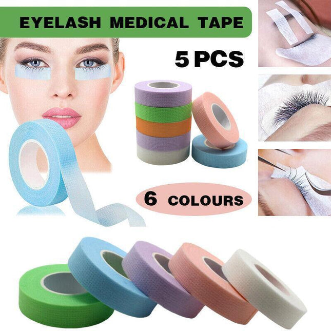 5 Rolls Micropore Eyelash Extension Tape for Lash Padding - Aimall