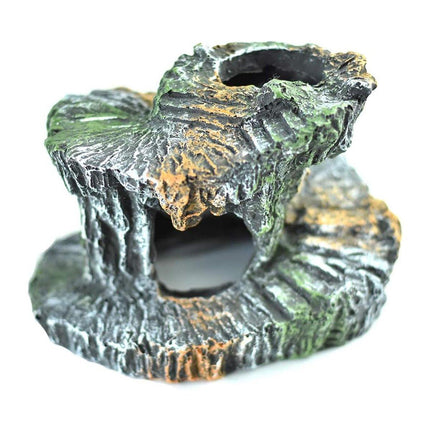 Spiral Turtle Platform Aquarium Ornament Landscape Decoration for Fish Tank