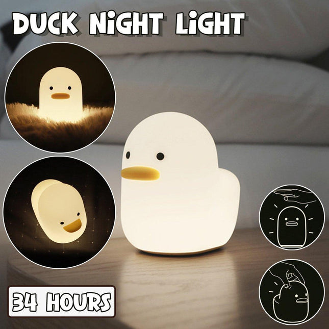 Adorable Silicone Duck Night Light for Bedtime Comfort and Creative Gift Ideas