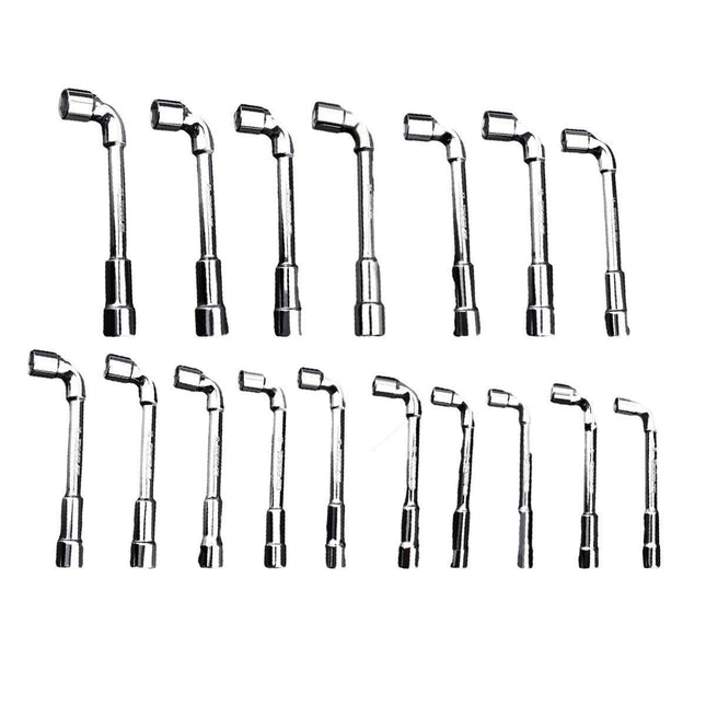 6-23mm L Shaped Socket Wrench Elbow Multi Size Hardware Repair Tool Set