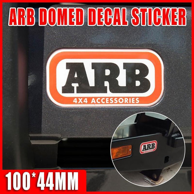 ARB Domed Decal Sticker Resin 100x44mm Deluxe Bullbar Roof Rack Nissan Toyota AU - Aimall