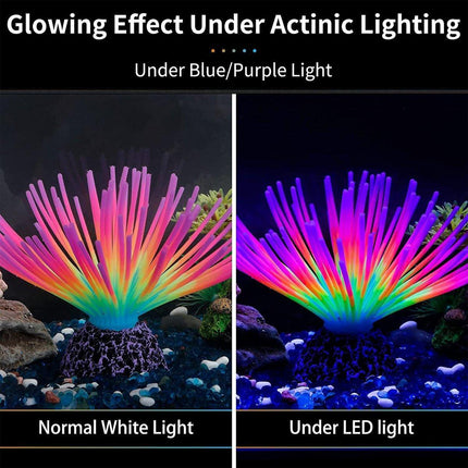 Aquarium Fish Tank Decor Simulation Coral Lotus Aquatic Plants Vibrant Ornament