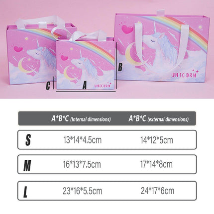 5/10PCSUnicorn Gift Box Empty Packaging for Lipstick Makeup Cosmetic Drawer Case