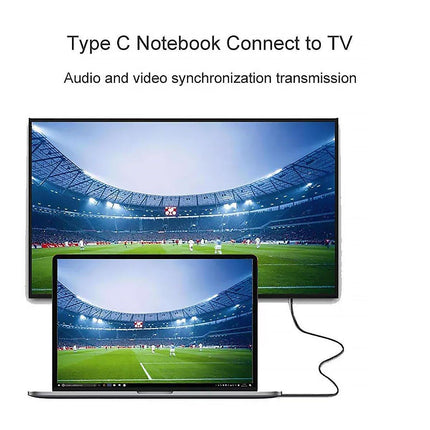 2M USB C Type-C to HDMI Digital TV Adapter Cable For Android Mobile Phone Tablet