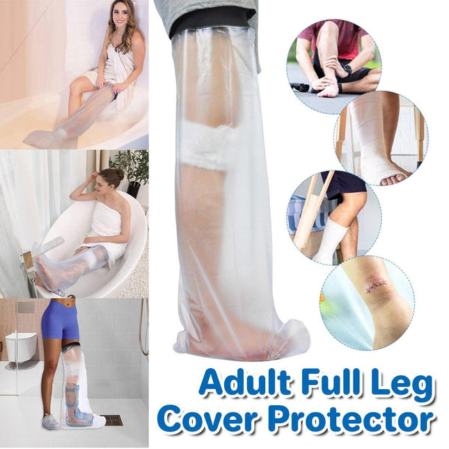 Waterproof Leg Cover for Shower Reusable Protection Sleeve for Calf and Foot