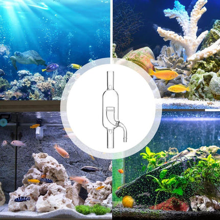 CO2 Carbon Dioxide Refiner for Fish Tank Aquarium with Trumpet Water Outlet