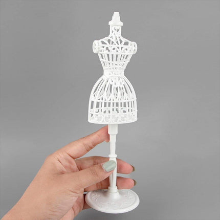 10PCS Doll Model Display Stand Hollow Out Handmade DIY Wedding Dress Design