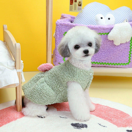 Spring Fall Pet Dog Clothes Cotton Skirt Puppy Dress for Small Medium Large Dogs