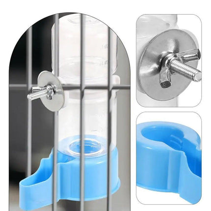 Pet Bird Waterer Automatic Water Feeder Adapter Parrots Cage Drinker Parrots