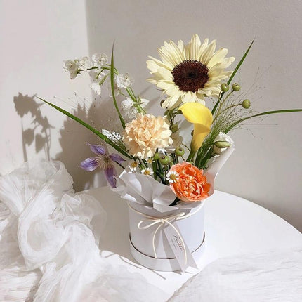10pcs Clear Round Hug Bucket for Flower Arrangement Bouquet Packaging Supplies