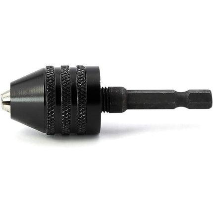 1/4" Keyless Chuck Conversion Hex Shank Adapter Drill Bit Quick Change Driver HG - Aimall