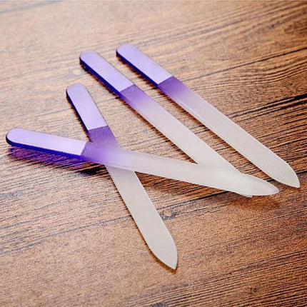 Durable Crystal Glass Nail File Buffer Art Files Manicure - Aimall