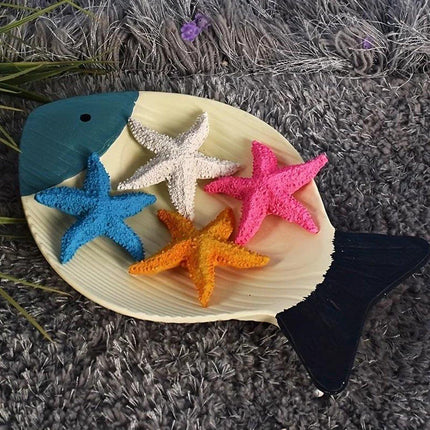 4X Aquarium Resin Starfish Decoration FishTank Marine Simulation Micro Landscape