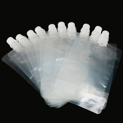 50PCS 250ML Drink Pouch Packaging Bag Stand Up Spout Plastic Makeup Drink Bag - Aimall