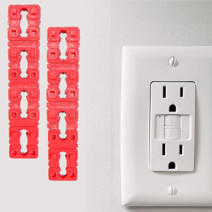 12/100pcs Red Switch and Receptacle Spacers Adjustable Depth Electrical Tool