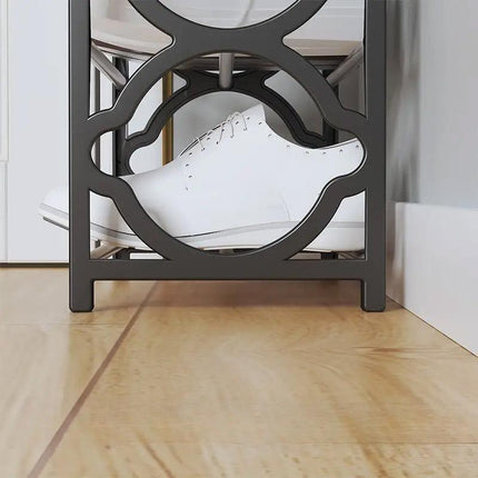 Four Layer Shoe Rack Storage Organizer Multi Tier Shoe Shelf for Entryway Closet