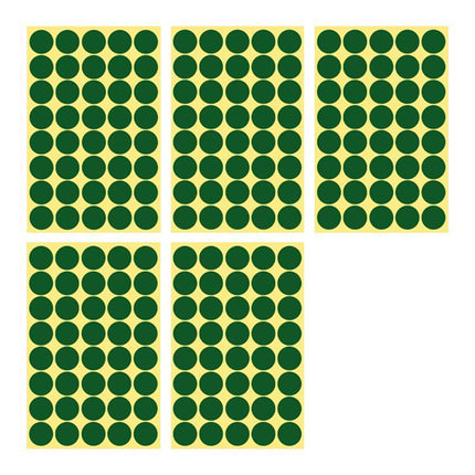 8/13/25/50mm Colour Sticker Dots Adhesive Round Labels Circular Scrapbooking Green - Aimall