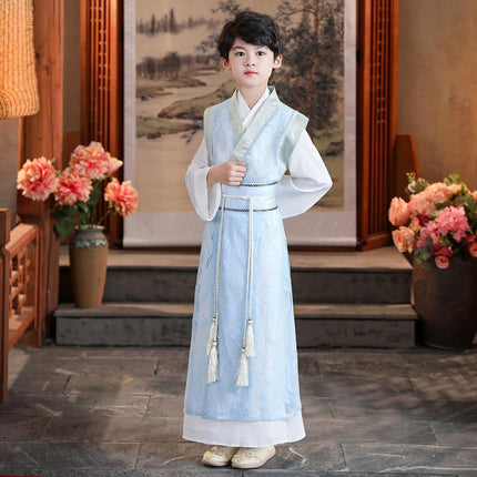 Boys Children's Ancient Costumes Summer Chinese Style Young Master's Clothes - Aimall