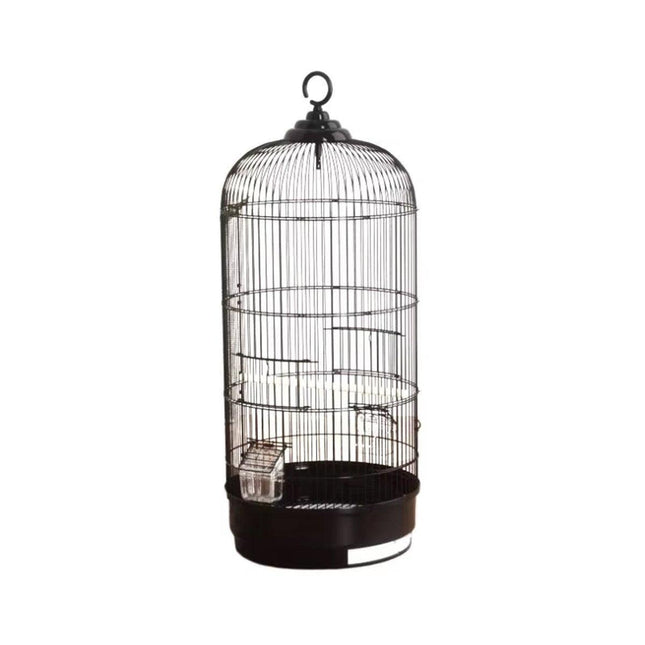 Round Bird Cage Metal Cage Large Pet Birdcage Indoor Outdoor Parrot